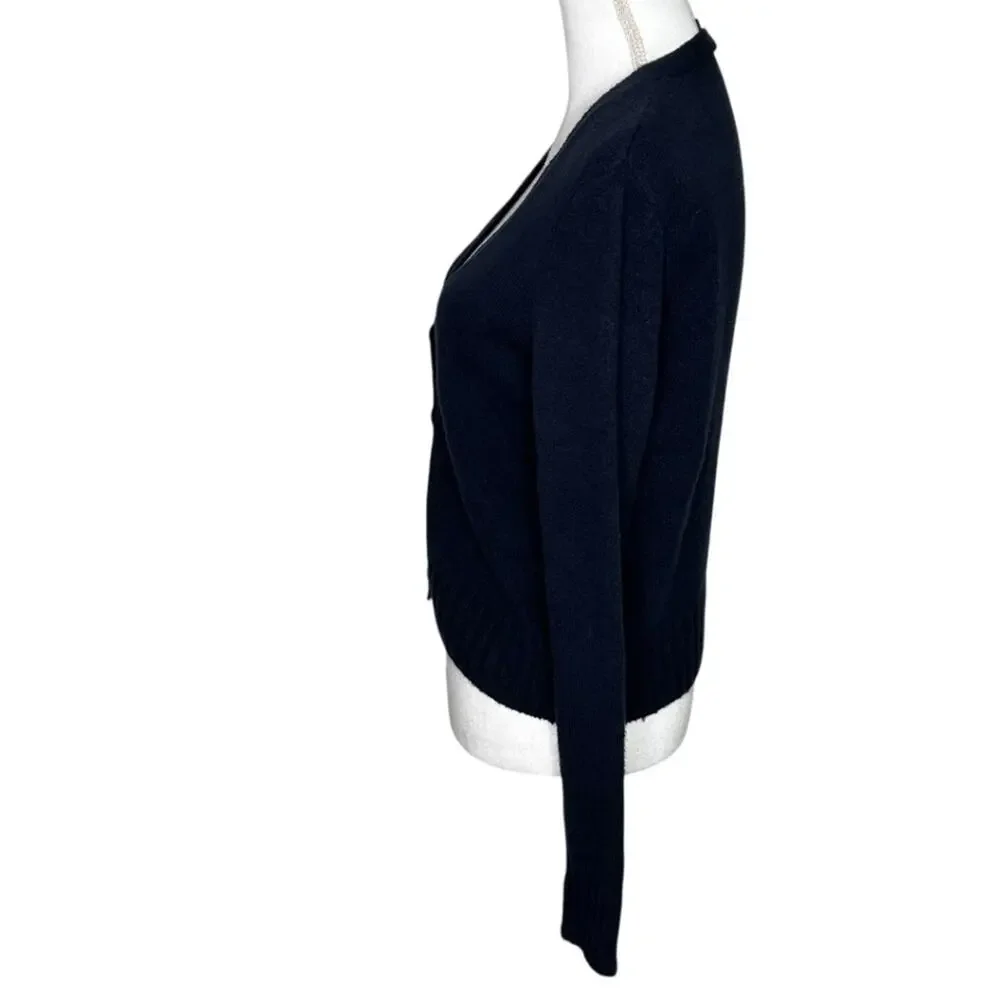 James Perse Classic 4 Button Blue V Neck Cardigan Size 1 Small